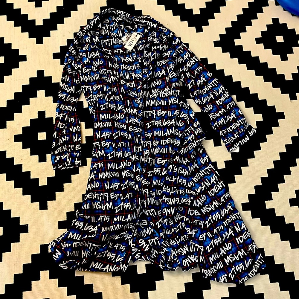 Crazy Plaid Writing Dress